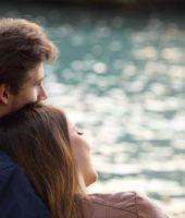 woman and man in love