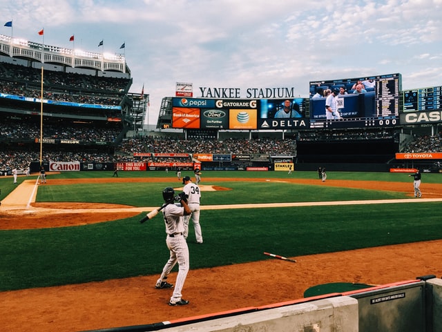 picture of a baseball game going on in a stadium Romantic Surprises for Boyfriend's Birthday