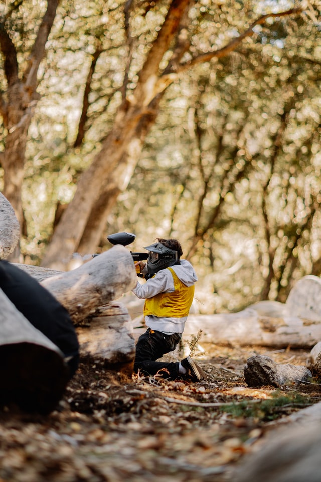 paintball with your friends 