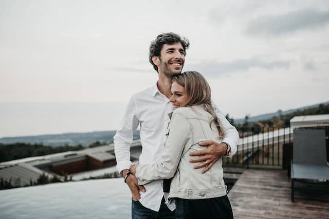 couple being happy and special on boyfriends birthday